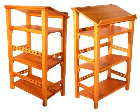 MahoganyLibraryBookstandStorageStand